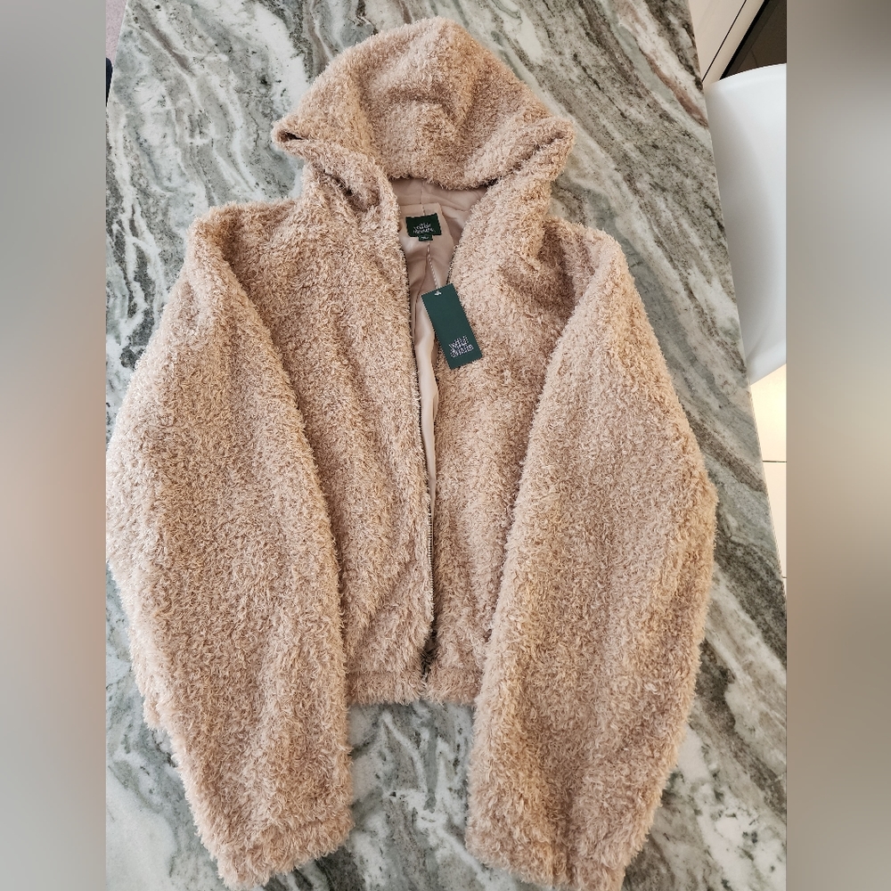 Wild Fable Hooded Teddy Bear Jacket